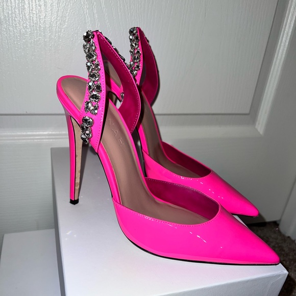 AMINAH ABDUL JILLIL Barbie Pink ELECTRIFYING Slingback - Picture 7 of 10